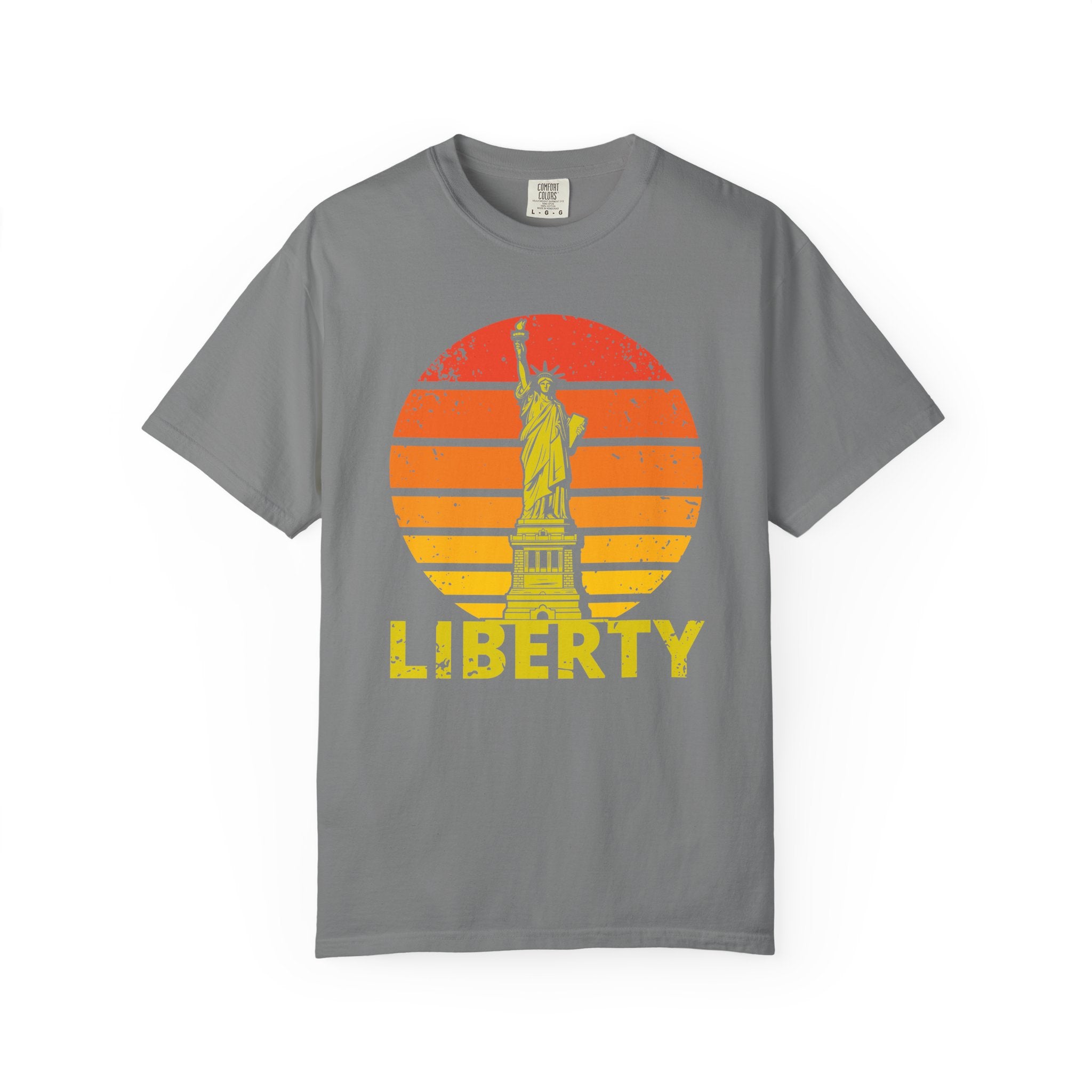 Liberty Statue Vintage T-Shirt - Grey / S