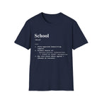 School Definition T-Shirt (V2) - Navy / S - T-Shirt