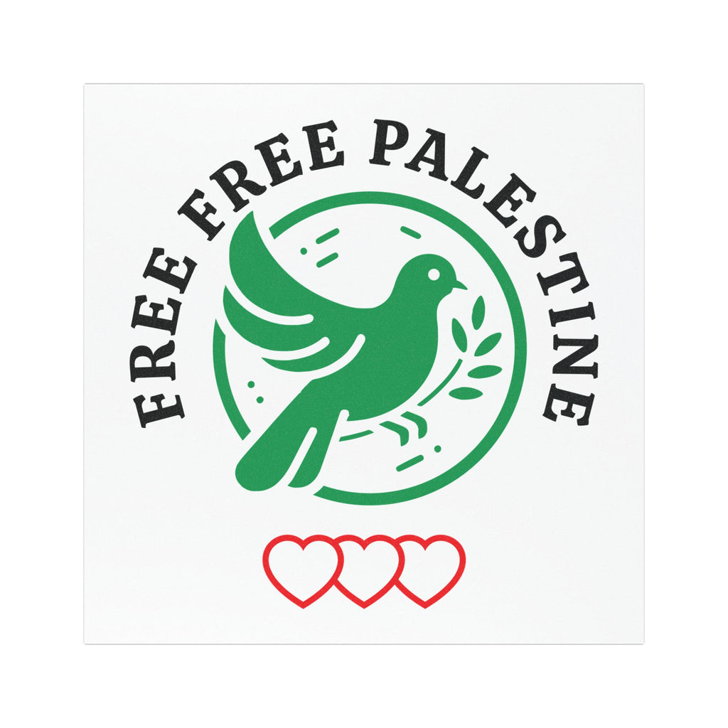 Free Palestine Car Magnets - 5’’ × / Rectangle / 1 pc - Home Decor