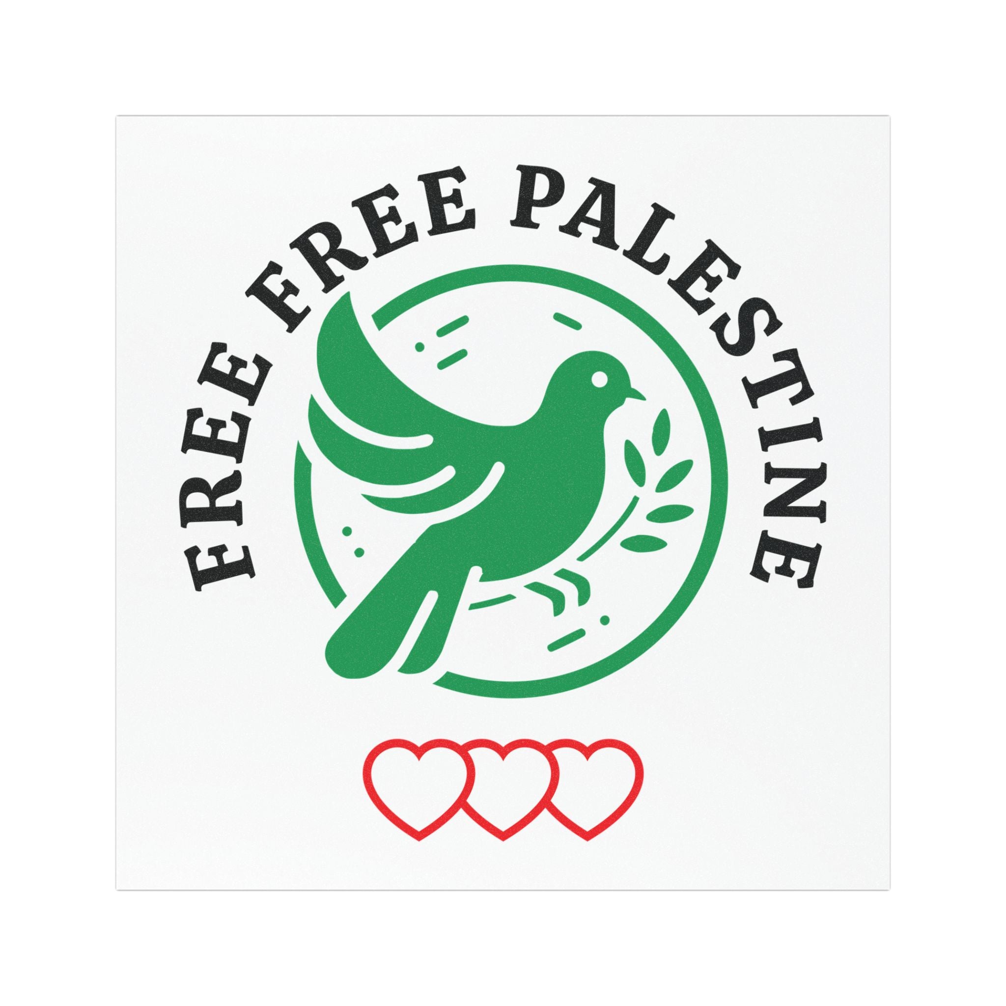 Free Palestine Car Magnets - 5’’ × / Rectangle / 1 pc - Home Decor