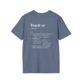 Teacher Definition T-Shirt (V4 - Back Print) - Heather Indigo / S - T-Shirt