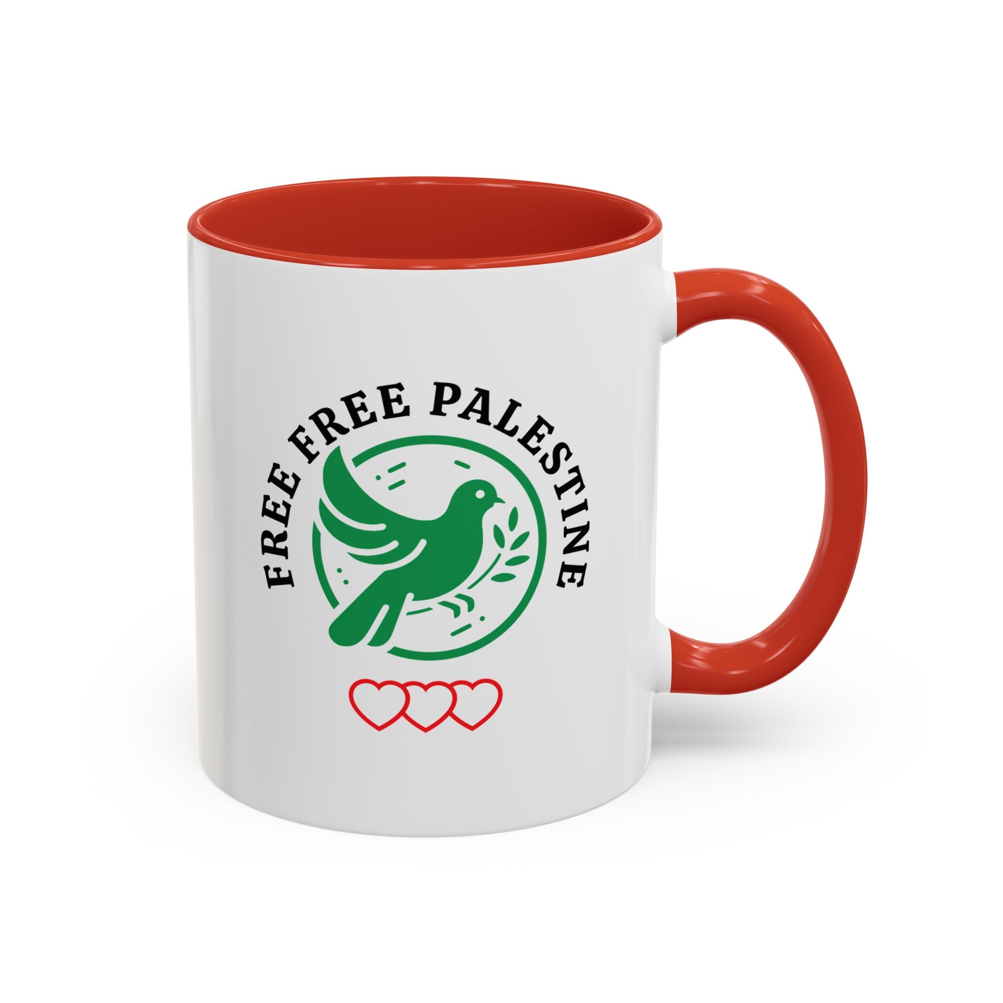 Free Palestine Accent Coffee Mug