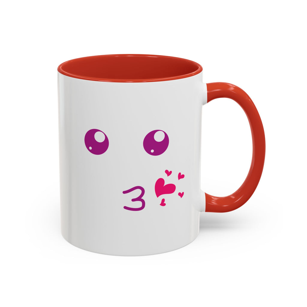 Cute Kiss Smiley Face Mug | XOXO Coffee Cup