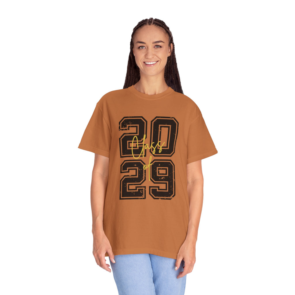 Class of 2029 Vintage Unisex T-Shirt Trendy Graphic Tee for Celebrations Comfortable Everyday Wear Unique Gift Idea