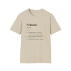 School Definition T-Shirt (V5) - Sand / S - T-Shirt