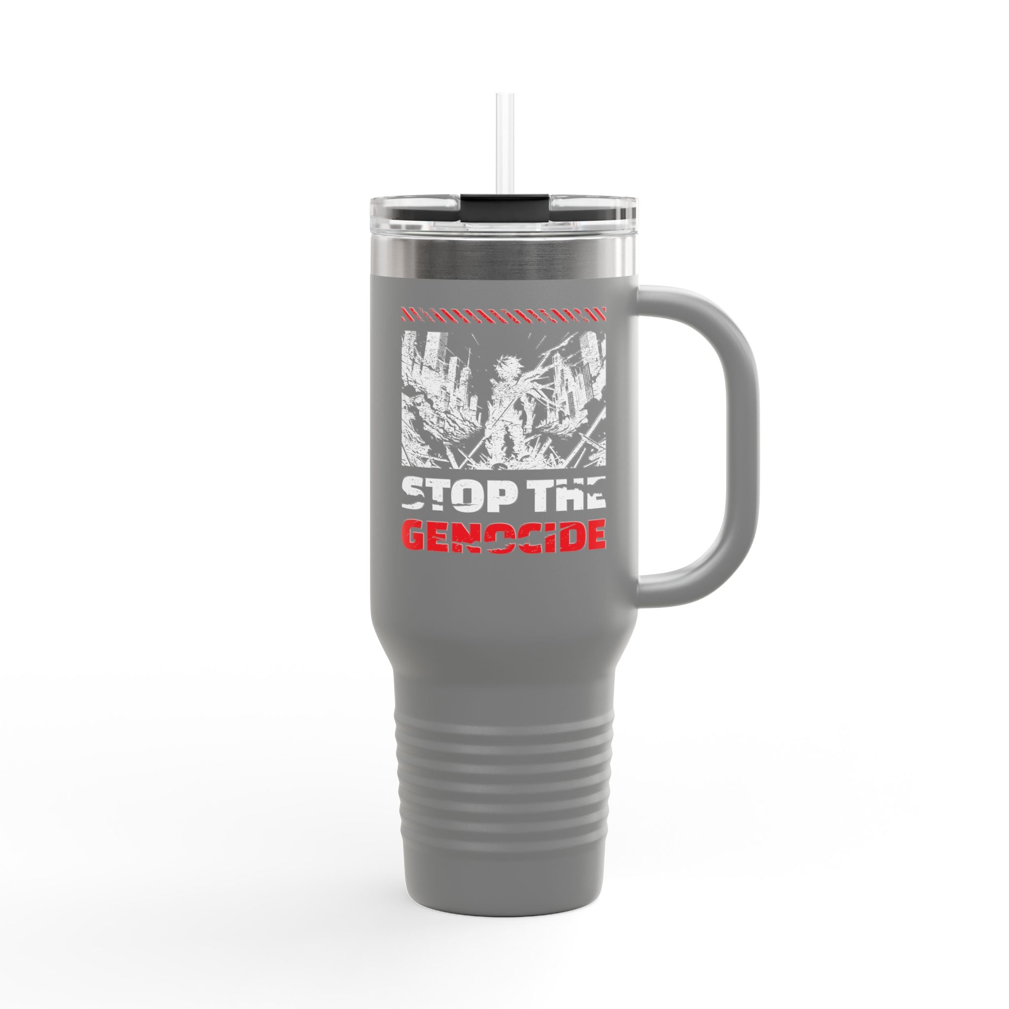 Stop the Genocide Insulated Travel Mug