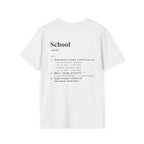School Definition T-Shirt (V1 - Back Print) - White / S - T-Shirt