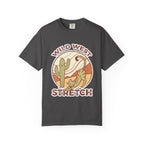 Cat Cowboy Yoga T-Shirt | Wild West Adventure Graphic Tee - Graphite / S
