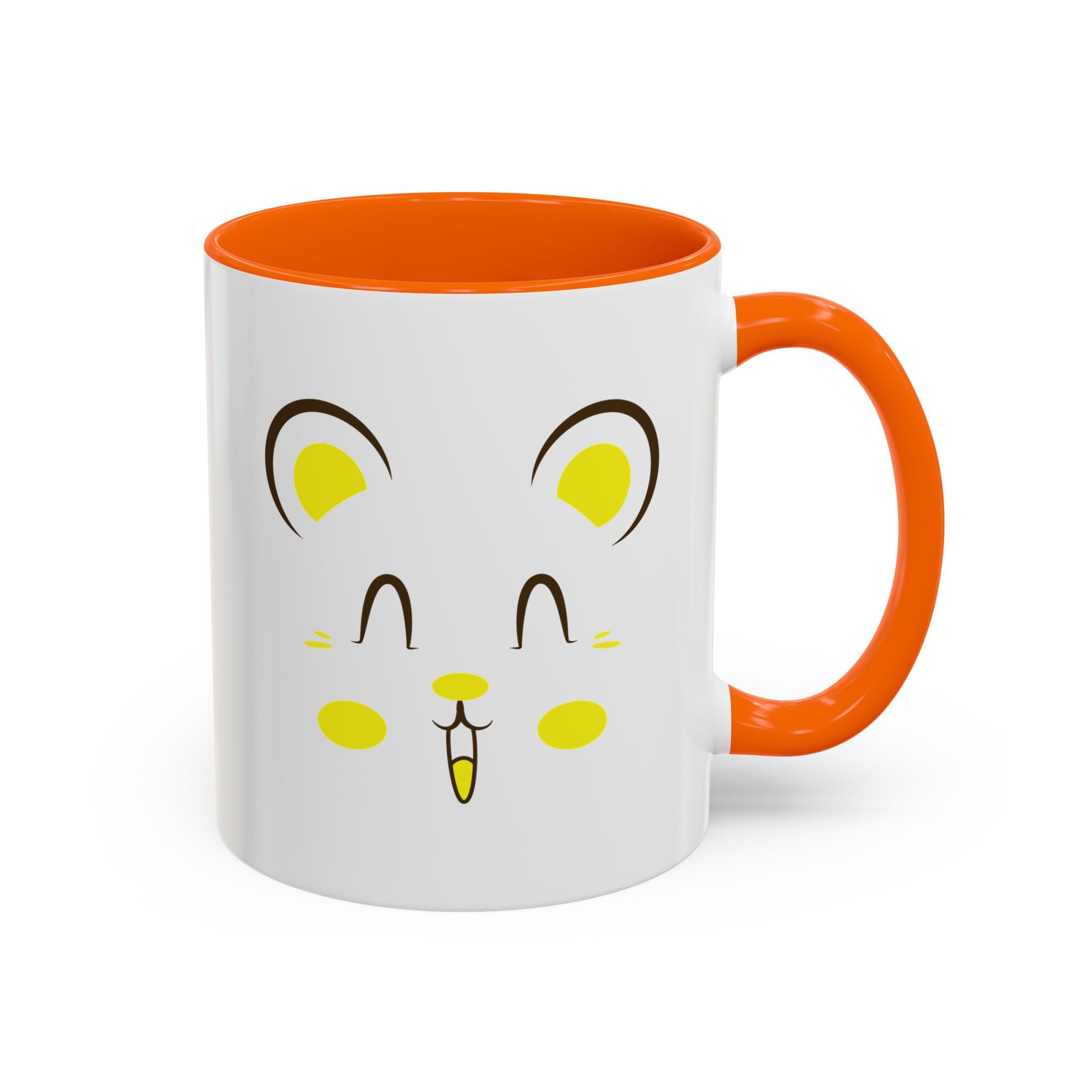 Cute Hamster Face Accent Coffee Mug