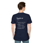 Teacher Definition T-Shirt (V4 - Back Print) - T-Shirt