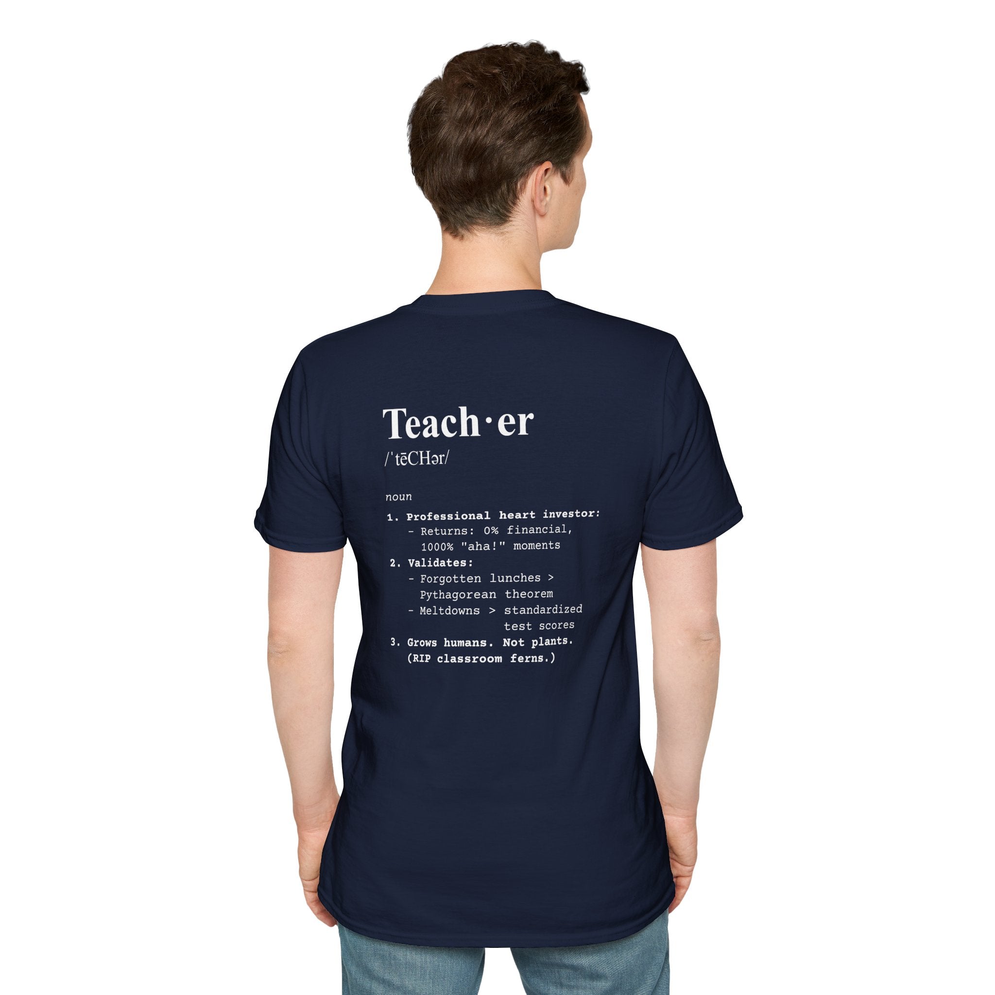 Teacher Definition T-Shirt (V4 - Back Print) - T-Shirt