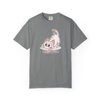 ’Meowga’ Cat Yoga T-Shirt | Cute Kitten Stretch Pose Graphic Tee - Grey / S