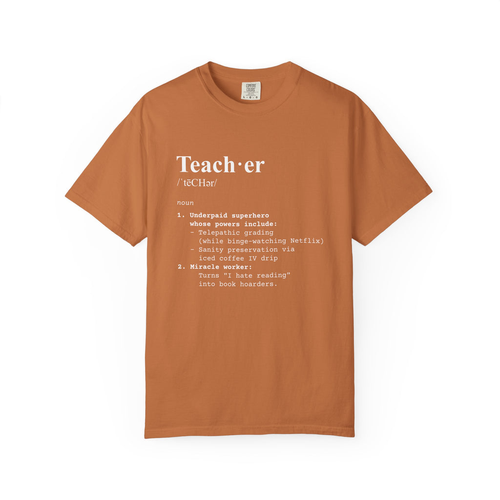 Teacher Definition T-Shirt (V1) - Yam / S - T-Shirt