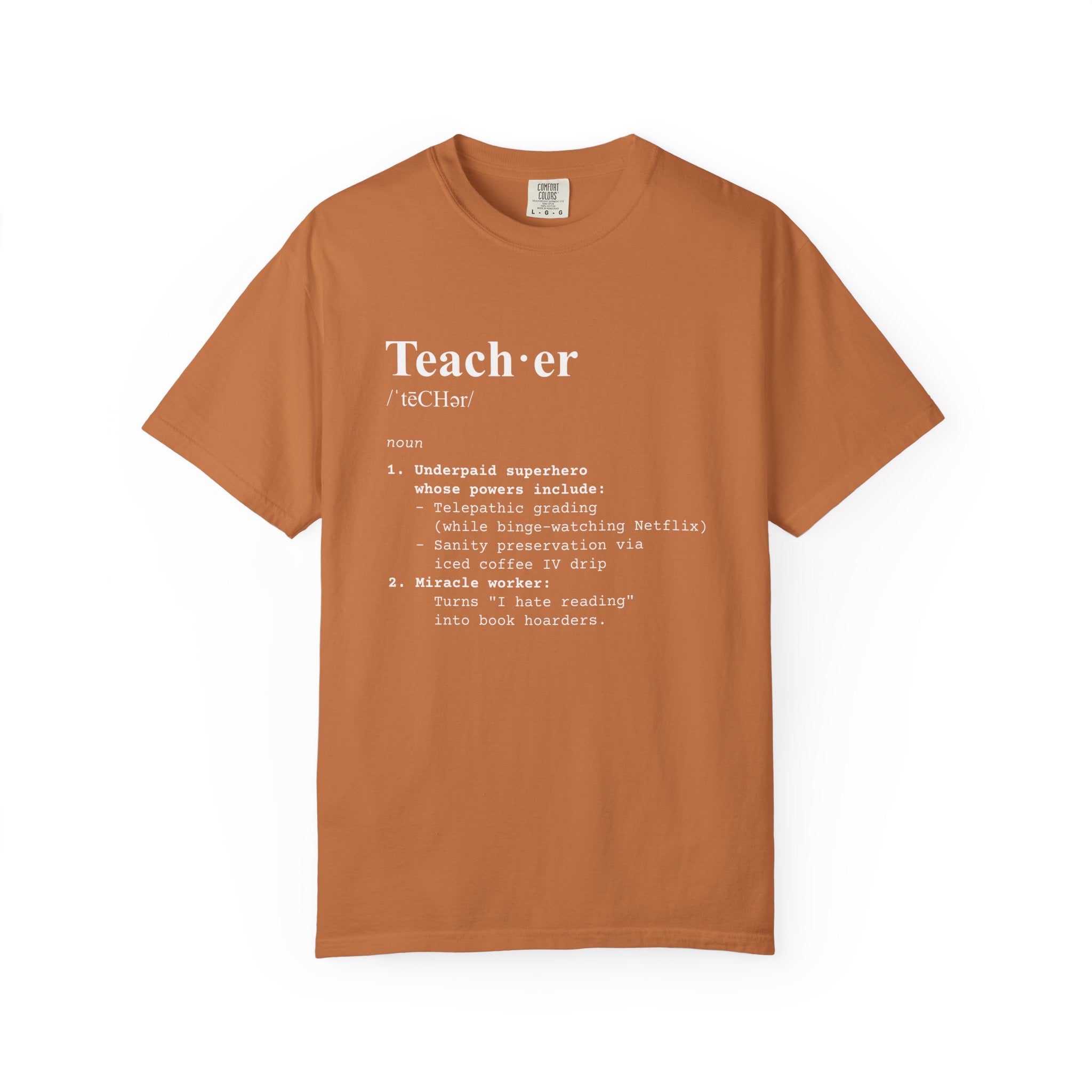 Teacher Definition T-Shirt (V1) - Yam / S - T-Shirt