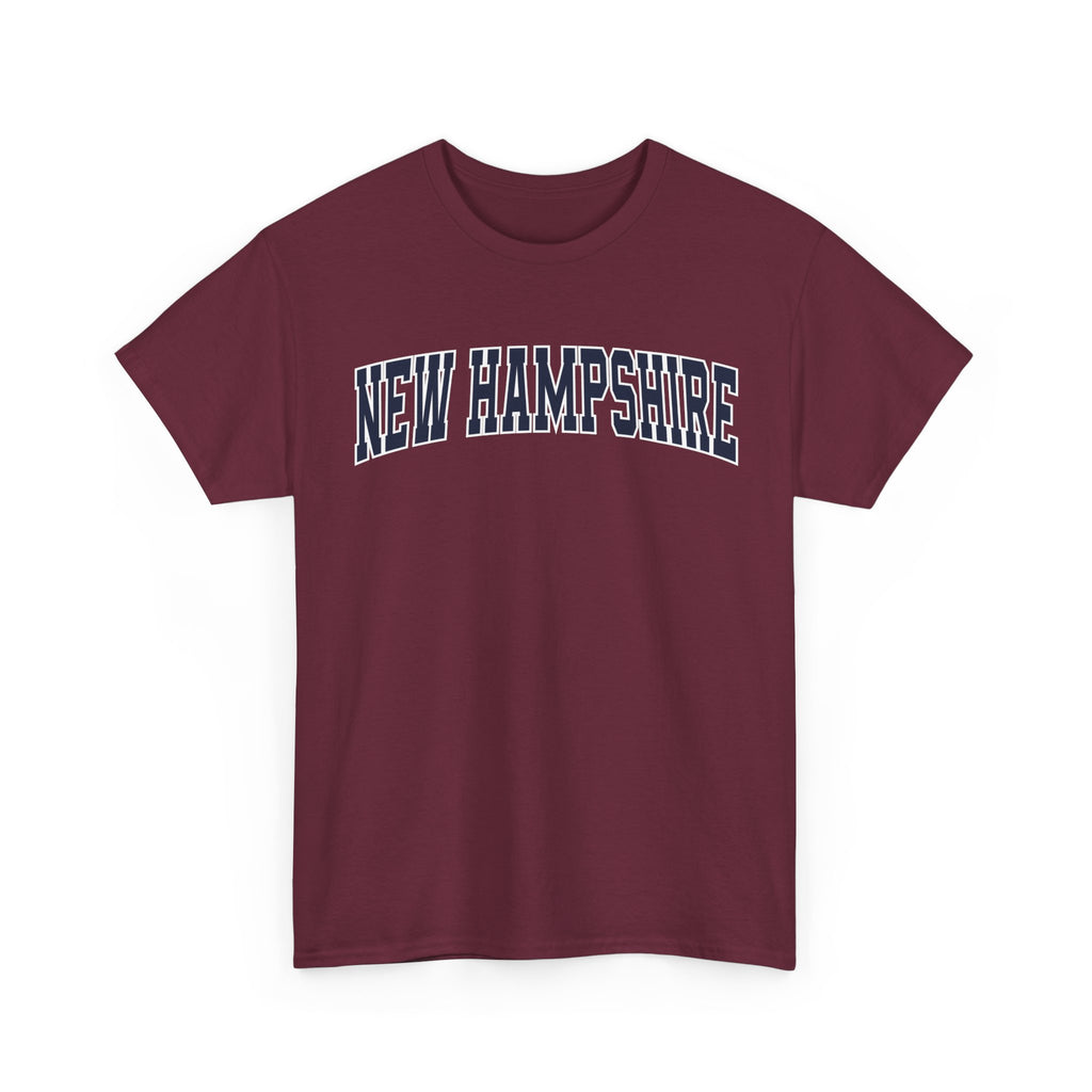 New Hampshire Vintage Varsity Unisex T-shirt - Maroon / S - T-Shirt
