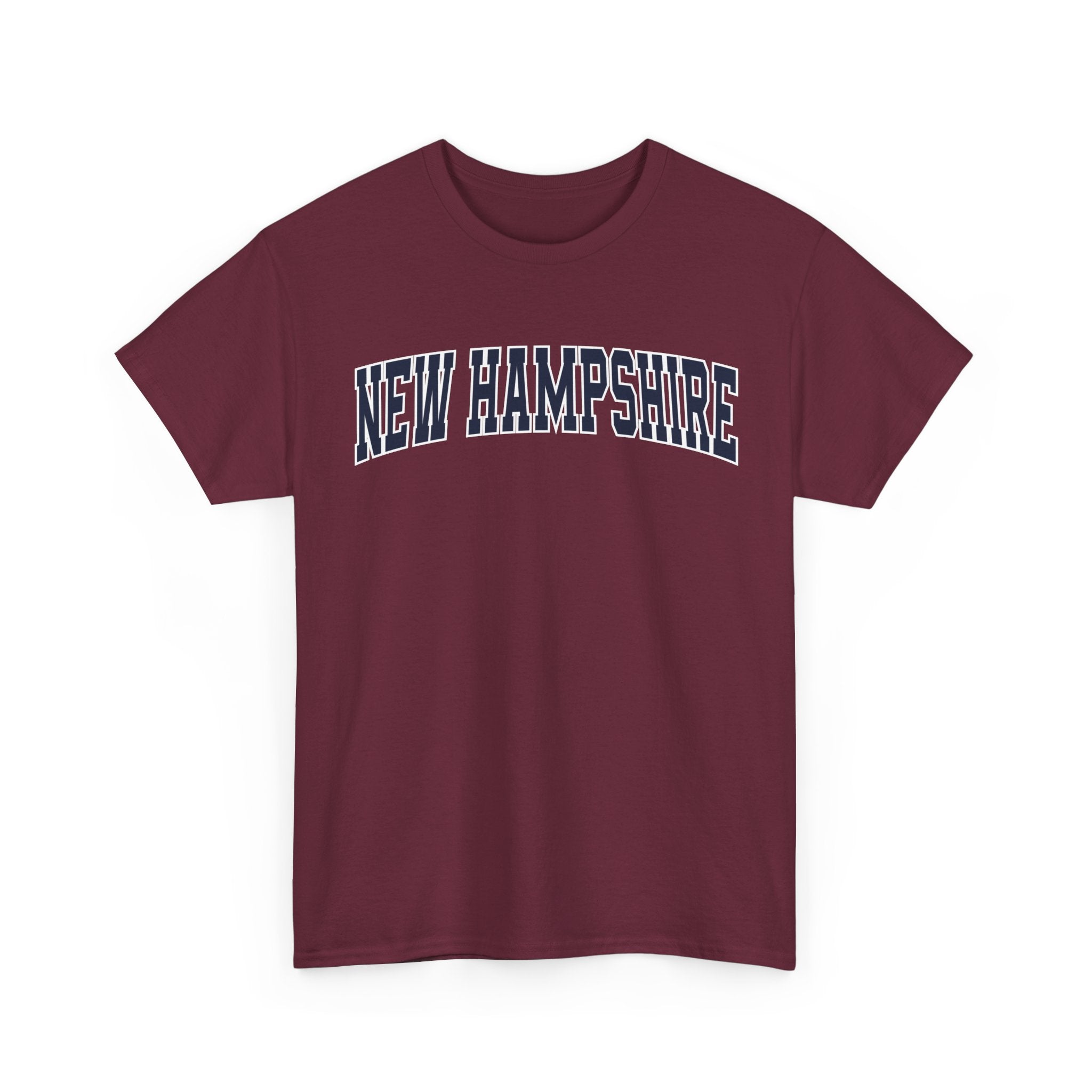 New Hampshire Vintage Varsity Unisex T-shirt - Maroon / S - T-Shirt