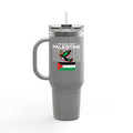 Peace for Palestine Insulated Travel Mug - 40oz / Dark Gray