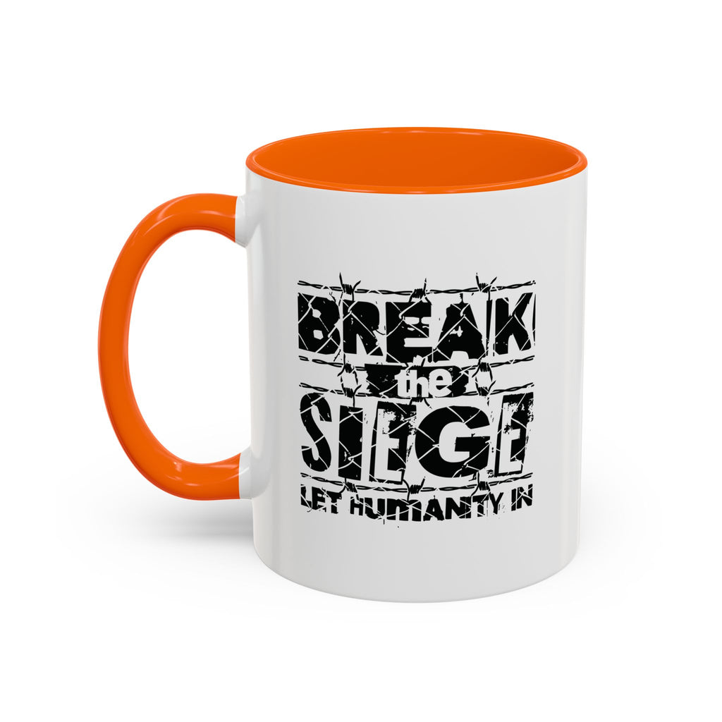 Break the Siege Accent Coffee Mug - 11oz / Orange