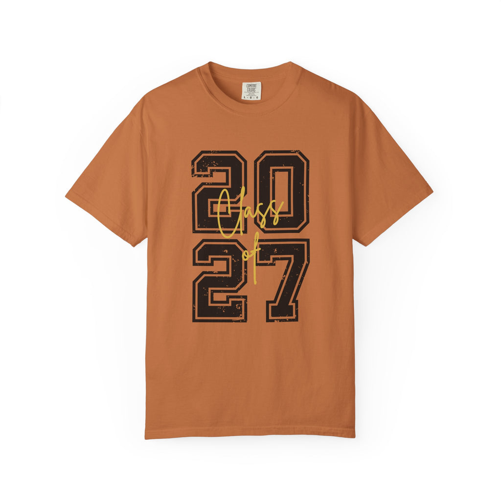 Class of 2027 T-Shirt — Graduation Senior Year Tee - Yam / S - T-Shirt