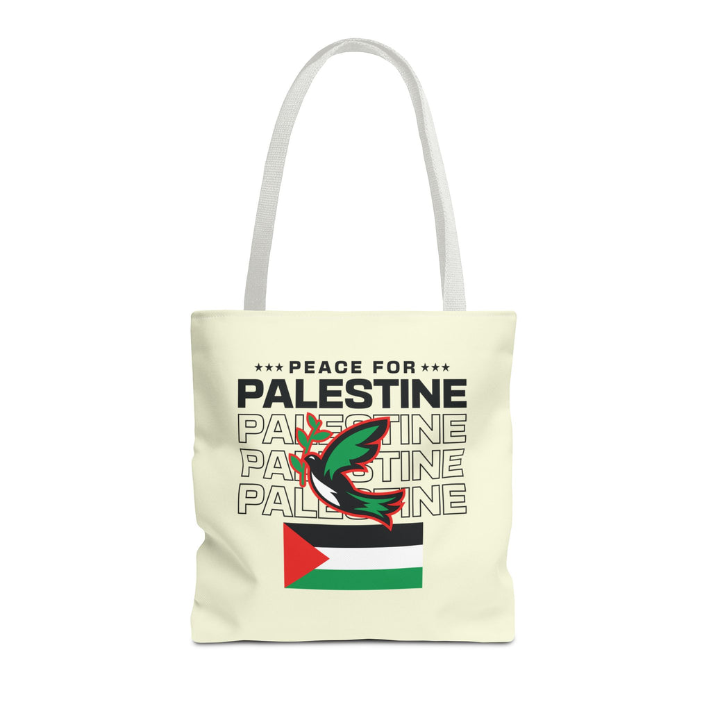 Peace for Palestine Tote Bag - 16’’ × / White - Bags