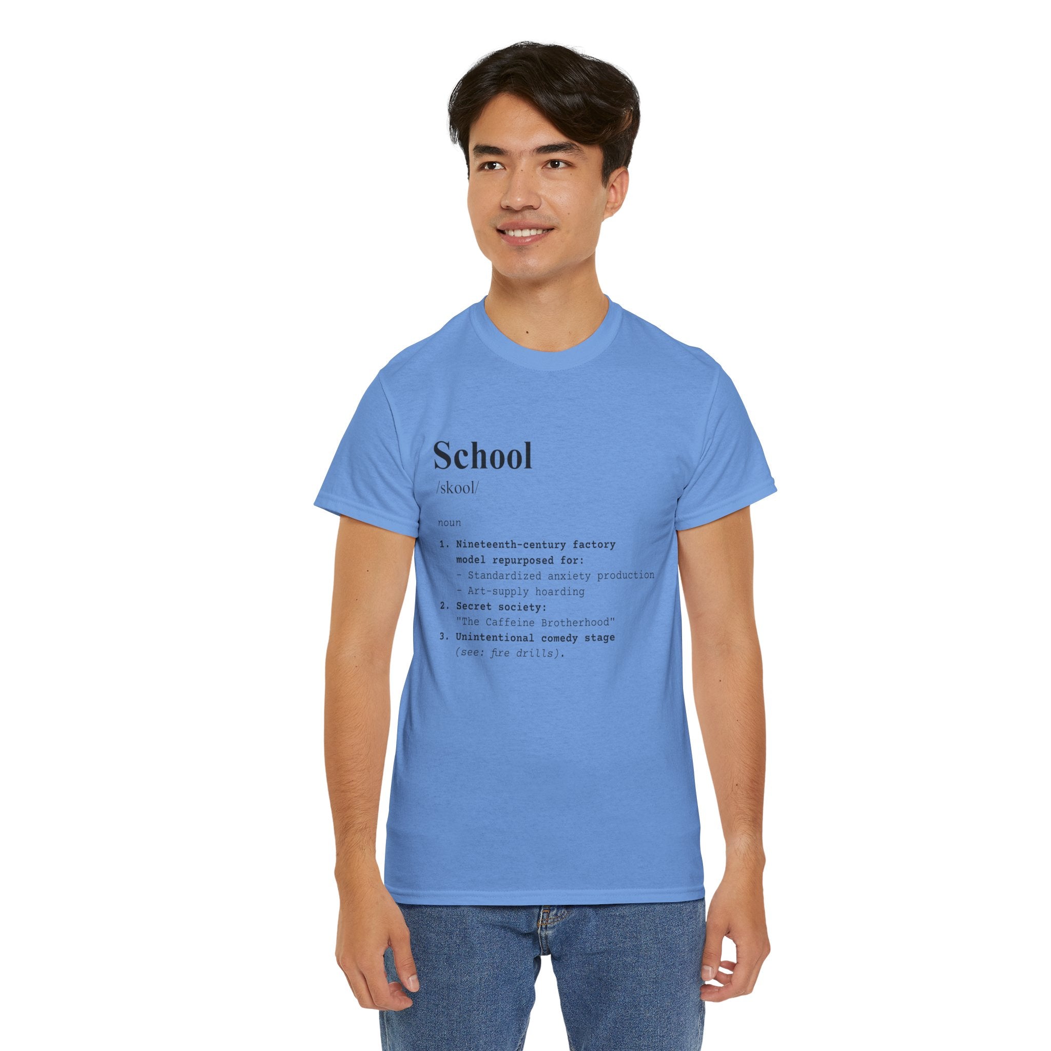 School Definition Unisex Tee Perfect for Students Teachers Casual Wear Back to School Birthday Gifts Graduation