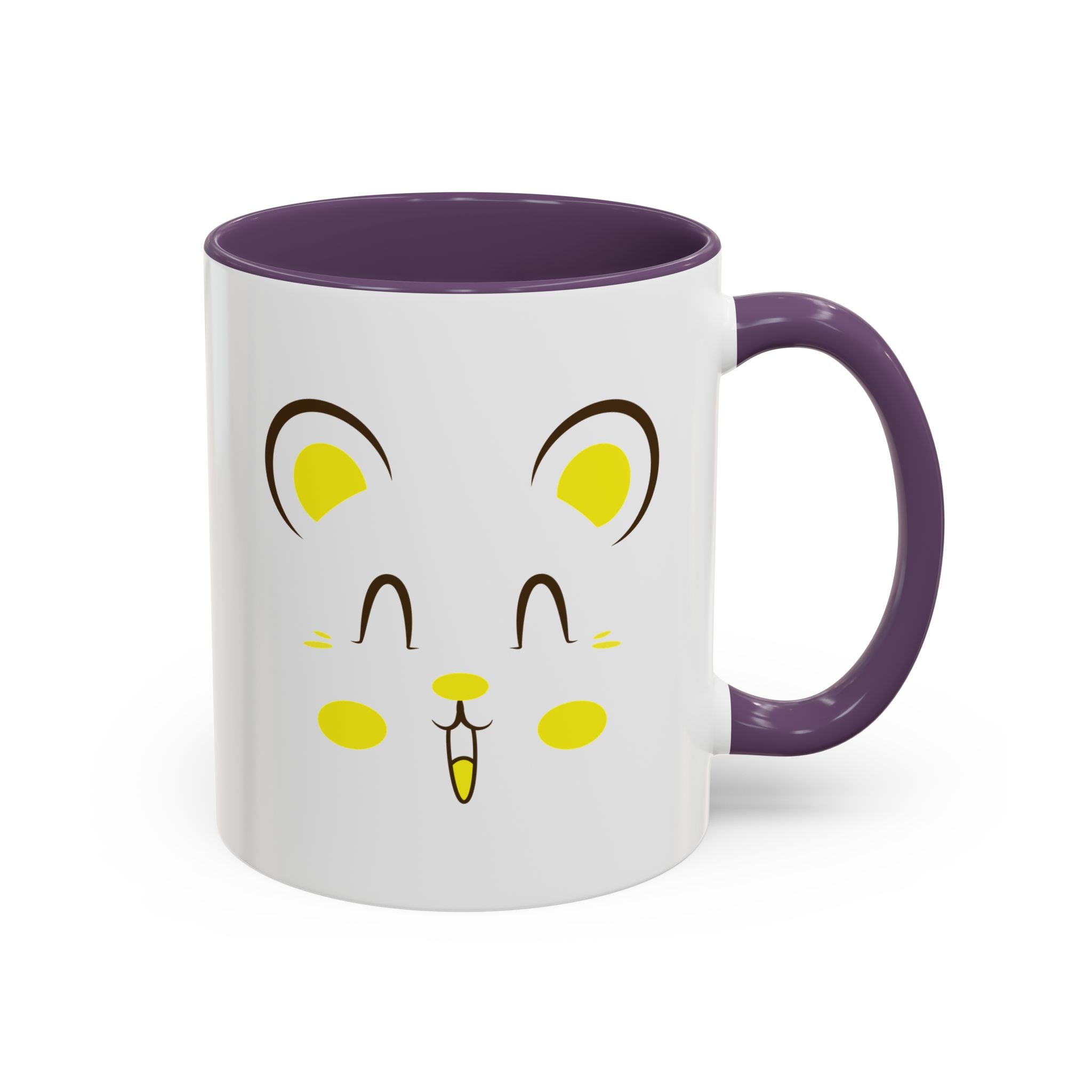 Cute Hamster Face Accent Coffee Mug