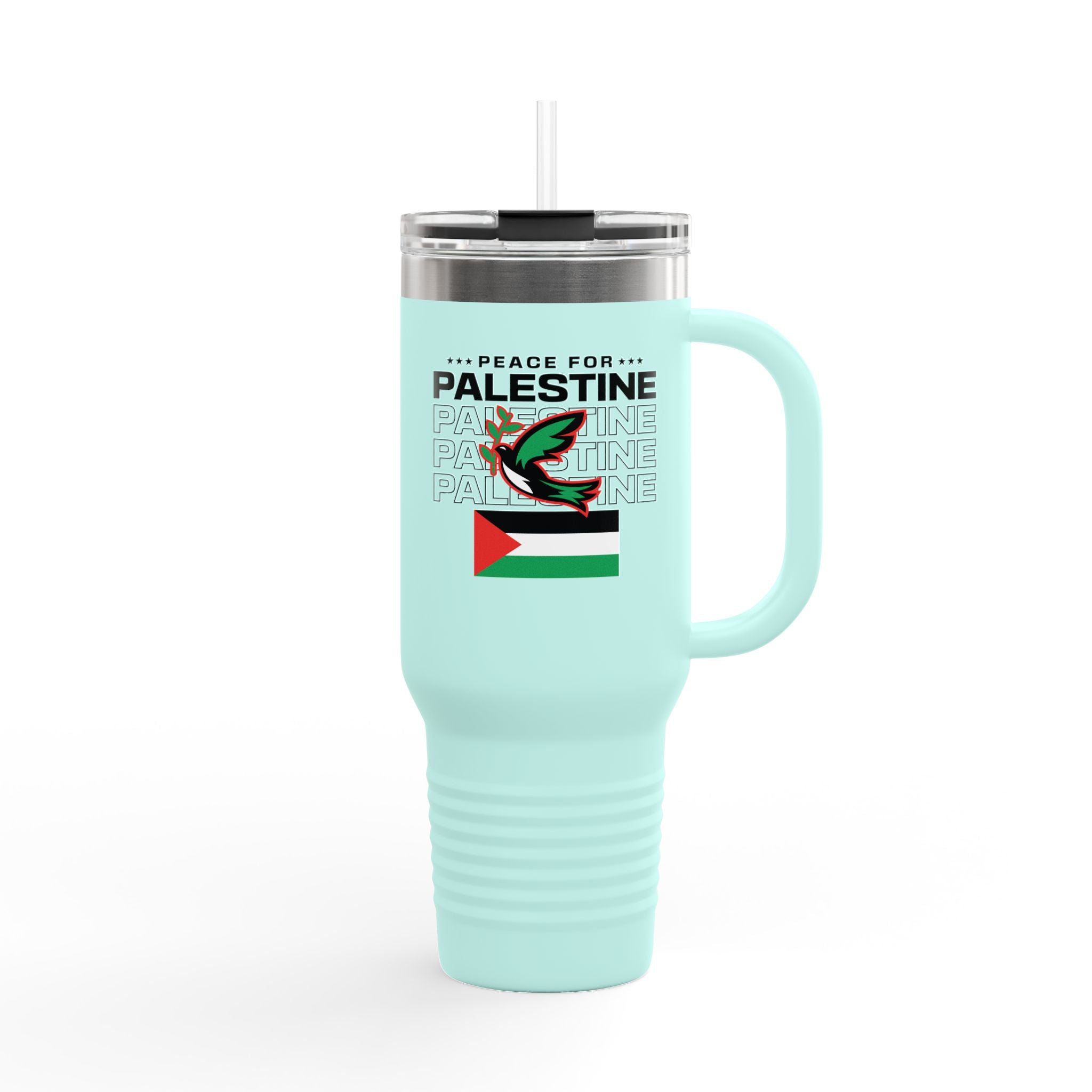 Peace for Palestine Insulated Travel Mug