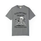 Coffee Skeleton Shirt | Humorous Caffeine Addict Tee - Grey / S - T-Shirt