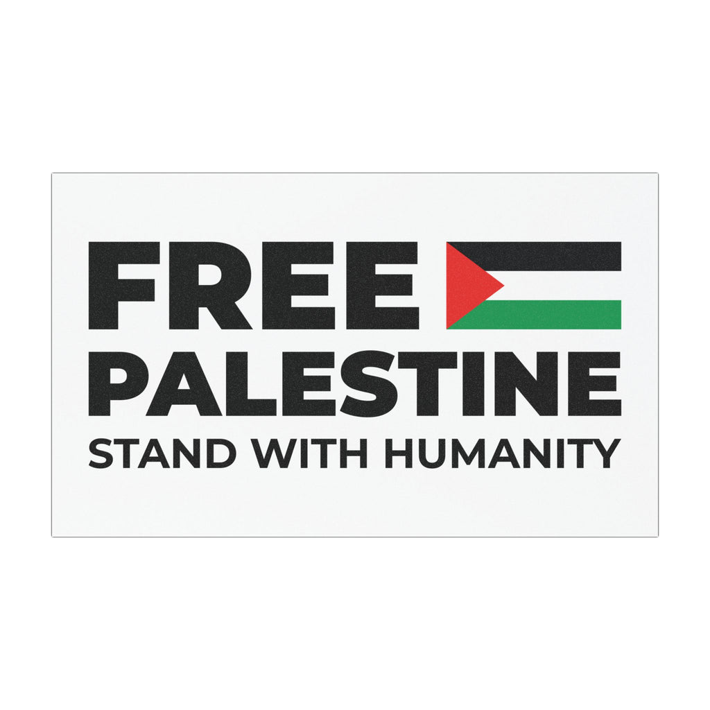 Free Palestine Car Magnet - 7.5’’ × 4.5’’ / Rectangle / 1 pc - Home Decor