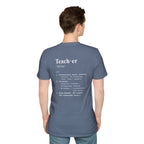 Teacher Definition T-Shirt (V4 - Back Print) - T-Shirt
