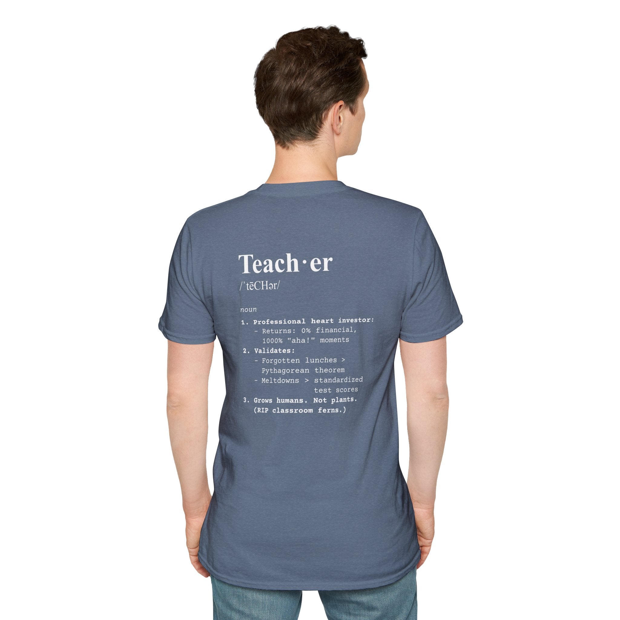 Teacher Definition T-Shirt (V4 - Back Print) - T-Shirt