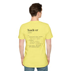 Teacher Definition T-Shirt (V4 - Back Print) - T-Shirt