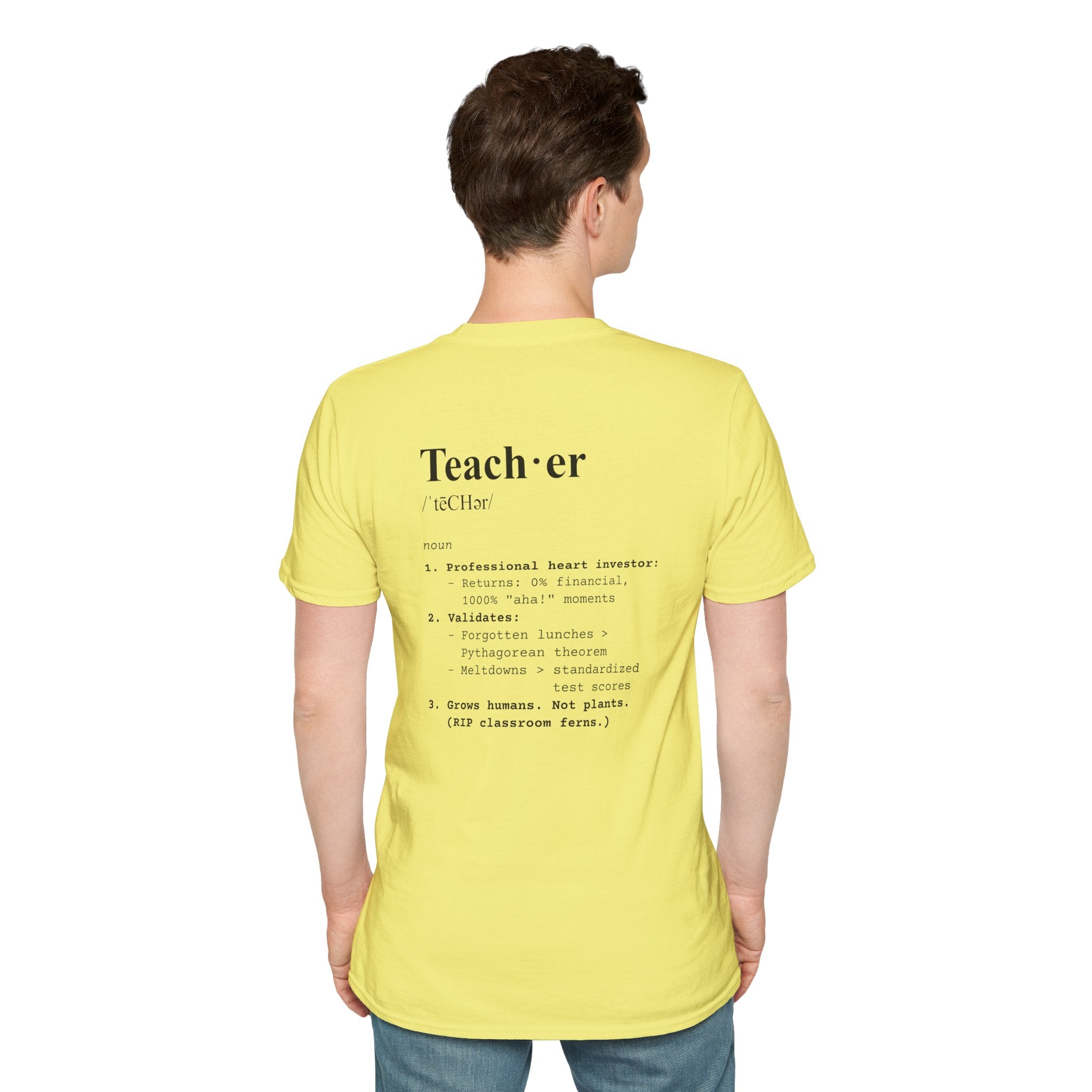 Teacher Definition T-Shirt (V4 - Back Print) - T-Shirt