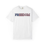 Freedom Flag Typography T-Shirt - White / S