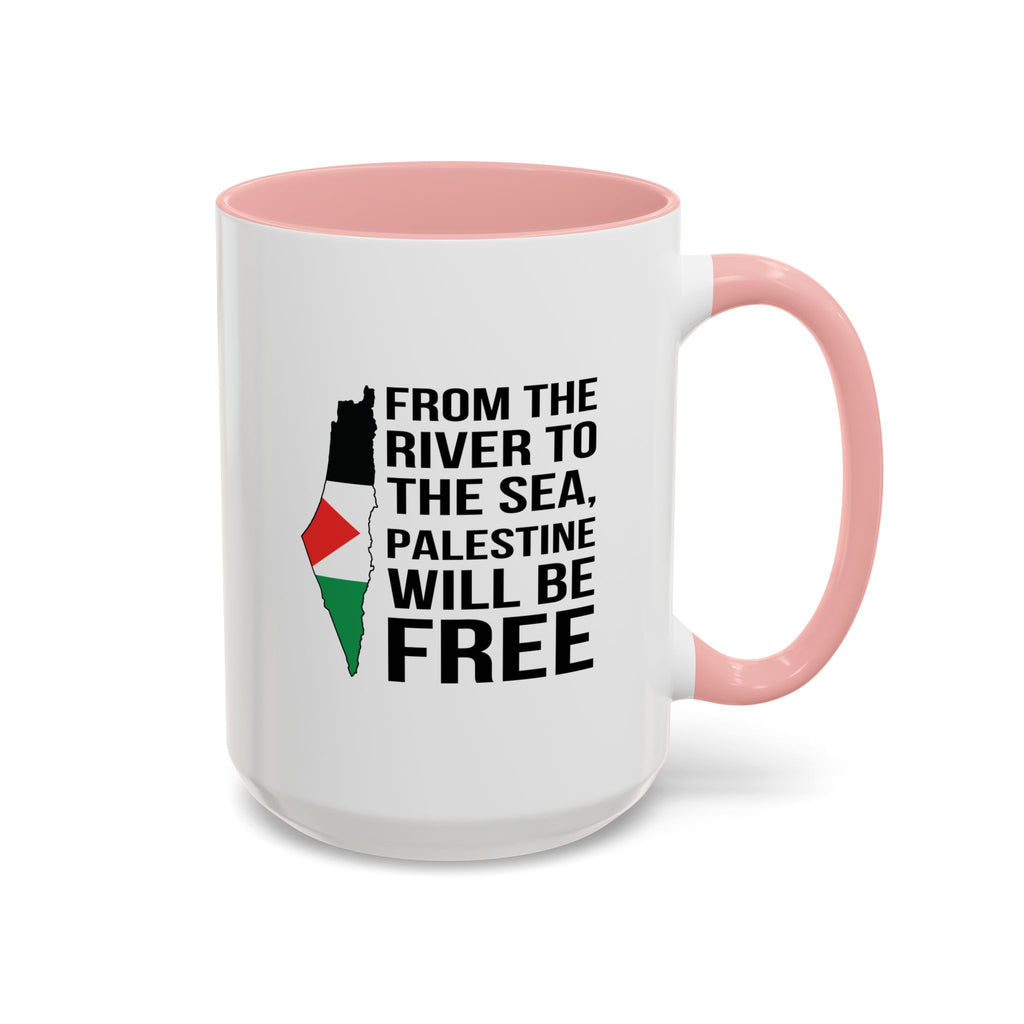Palestinian Spirit Accent Coffee Mug - 15oz / Pink