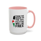 Palestinian Spirit Accent Coffee Mug - 15oz / Pink