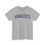 Sport Gray t-shirt with 'MINNESOTA' text on a white background