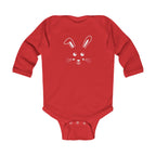 Cute Bunny Infant Long Sleeve Bodysuit - Red / NB (0-3M) - Kids clothes