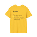 School Definition T-Shirt (V2 - Back Print) - Daisy / S - T-Shirt