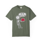 Brainy Humor Graphic Tee | Funny Nerdy Gift Idea - Moss / S - T-Shirt