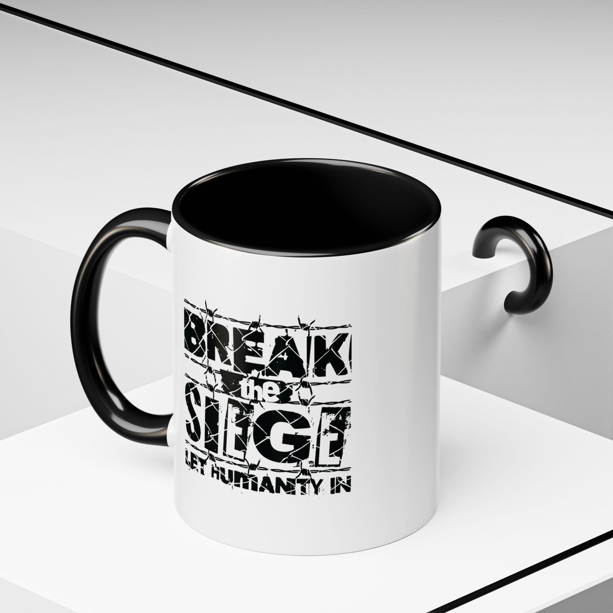Break the Siege Accent Coffee Mug