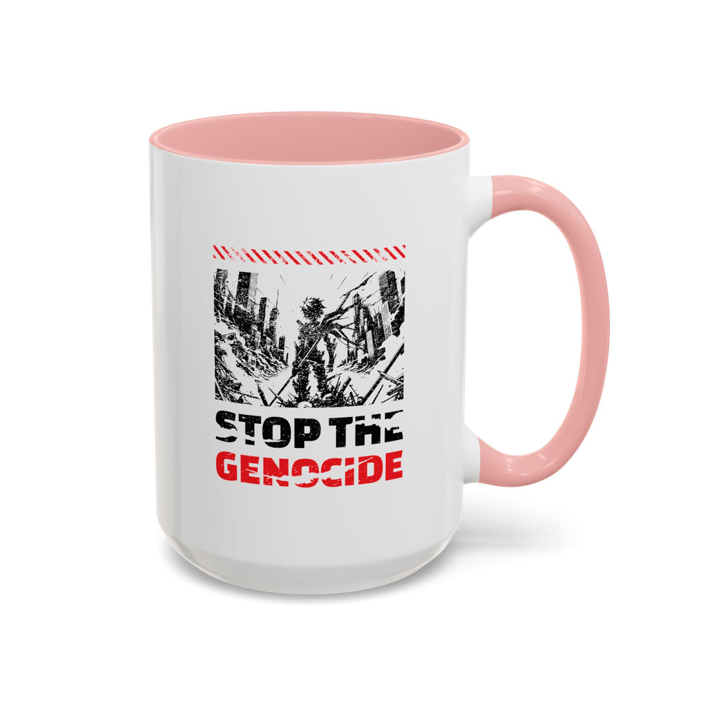 Stop the Genocide Accent Coffee Mug