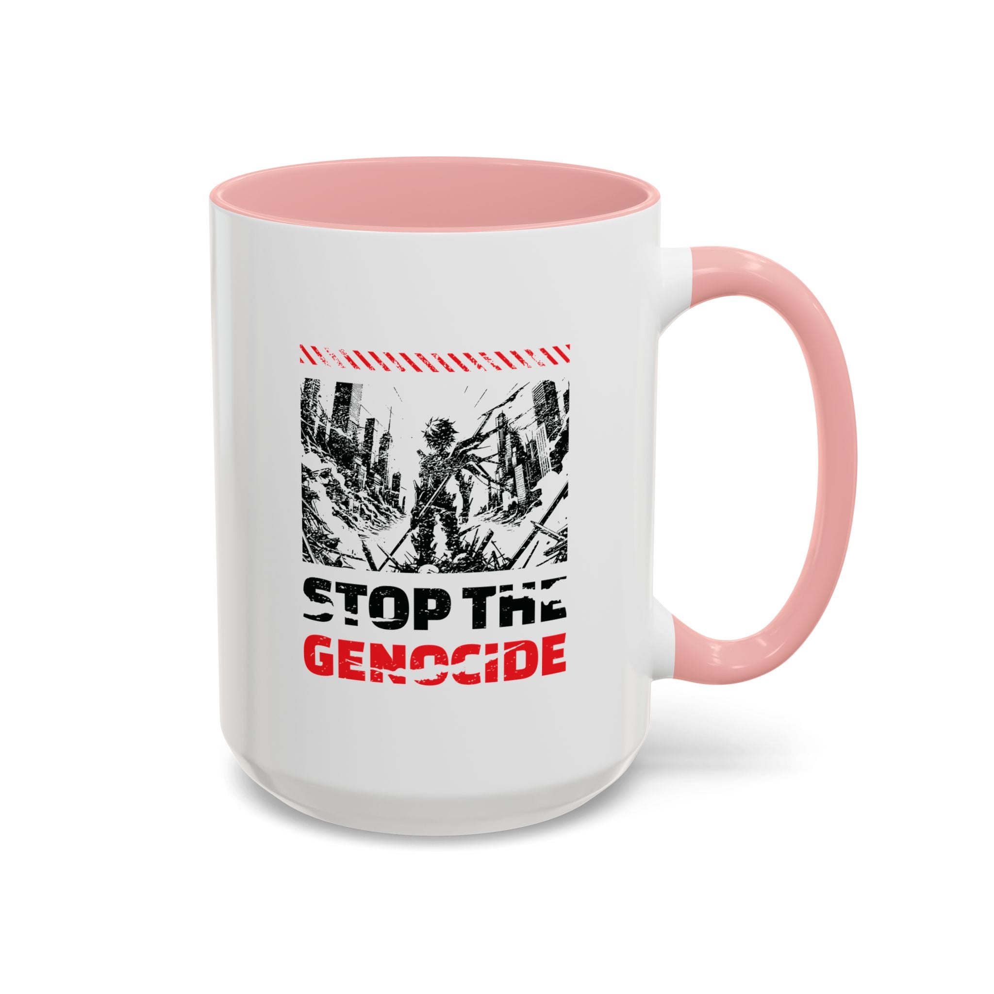 Stop the Genocide Accent Coffee Mug