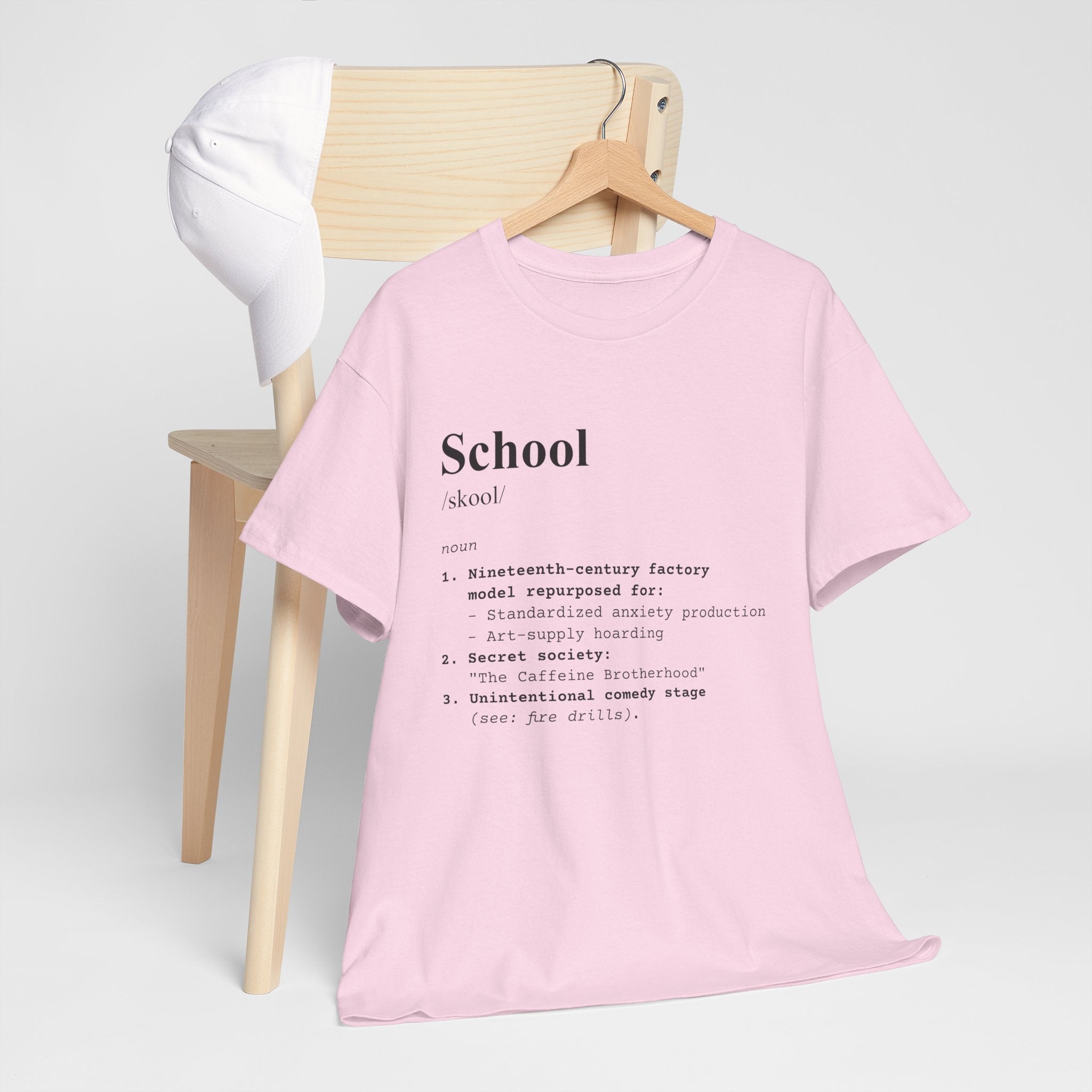 School Definition Unisex Tee Perfect for Students Teachers Casual Wear Back to School Birthday Gifts Graduation