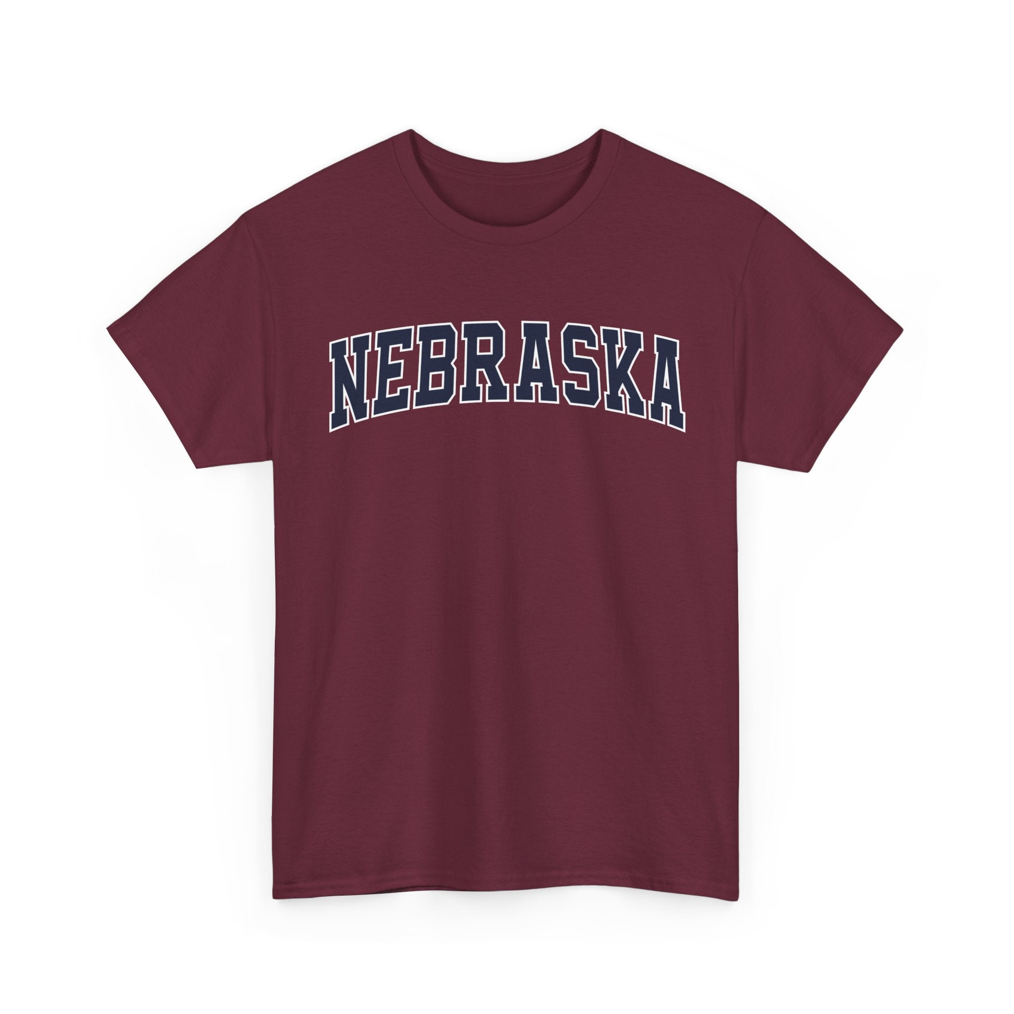 Nebraska Vintage Varsity Unisex T-shirt - Maroon / S - T-Shirt