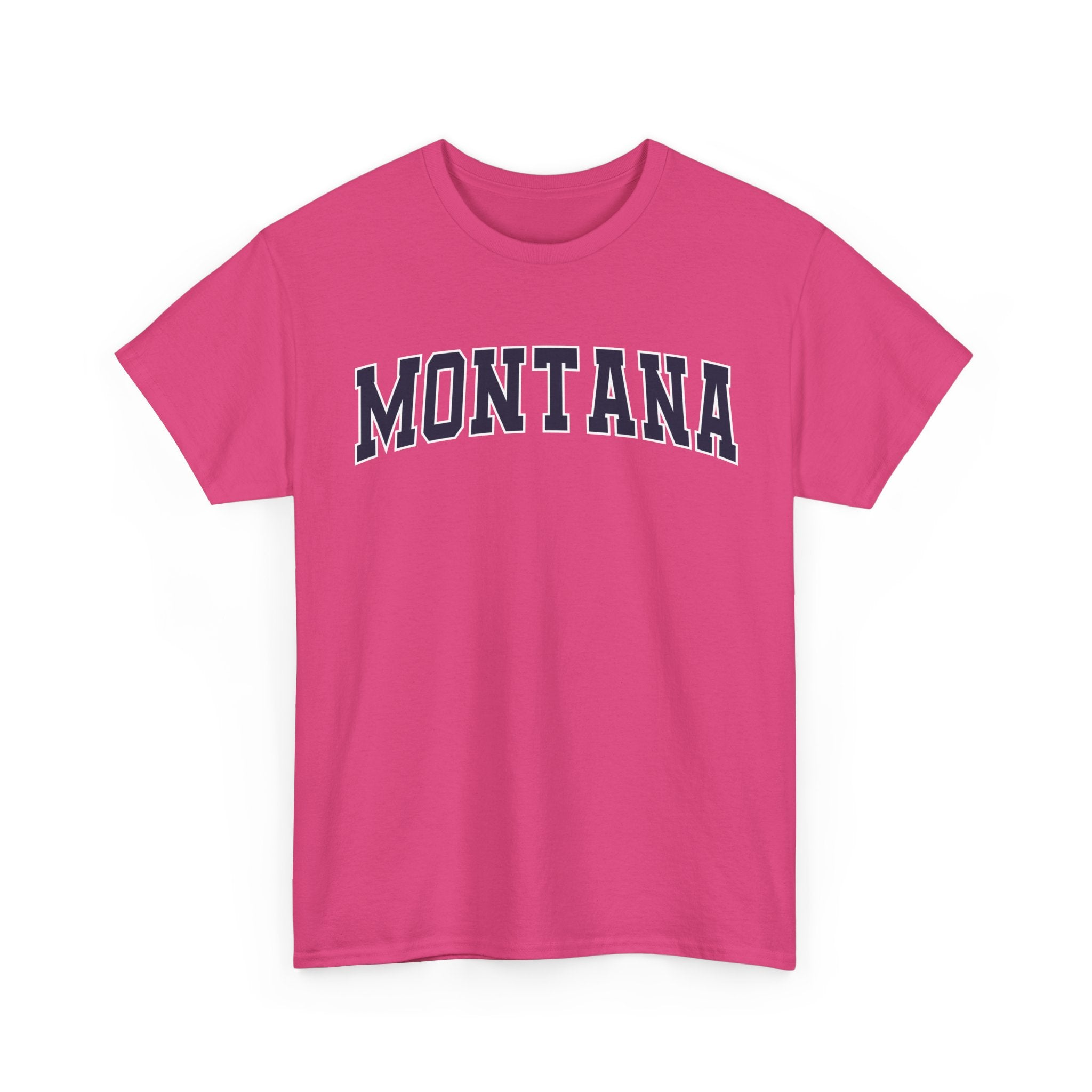 Montana Vintage Varsity Unisex T-shirt - Heliconia / S - T-Shirt