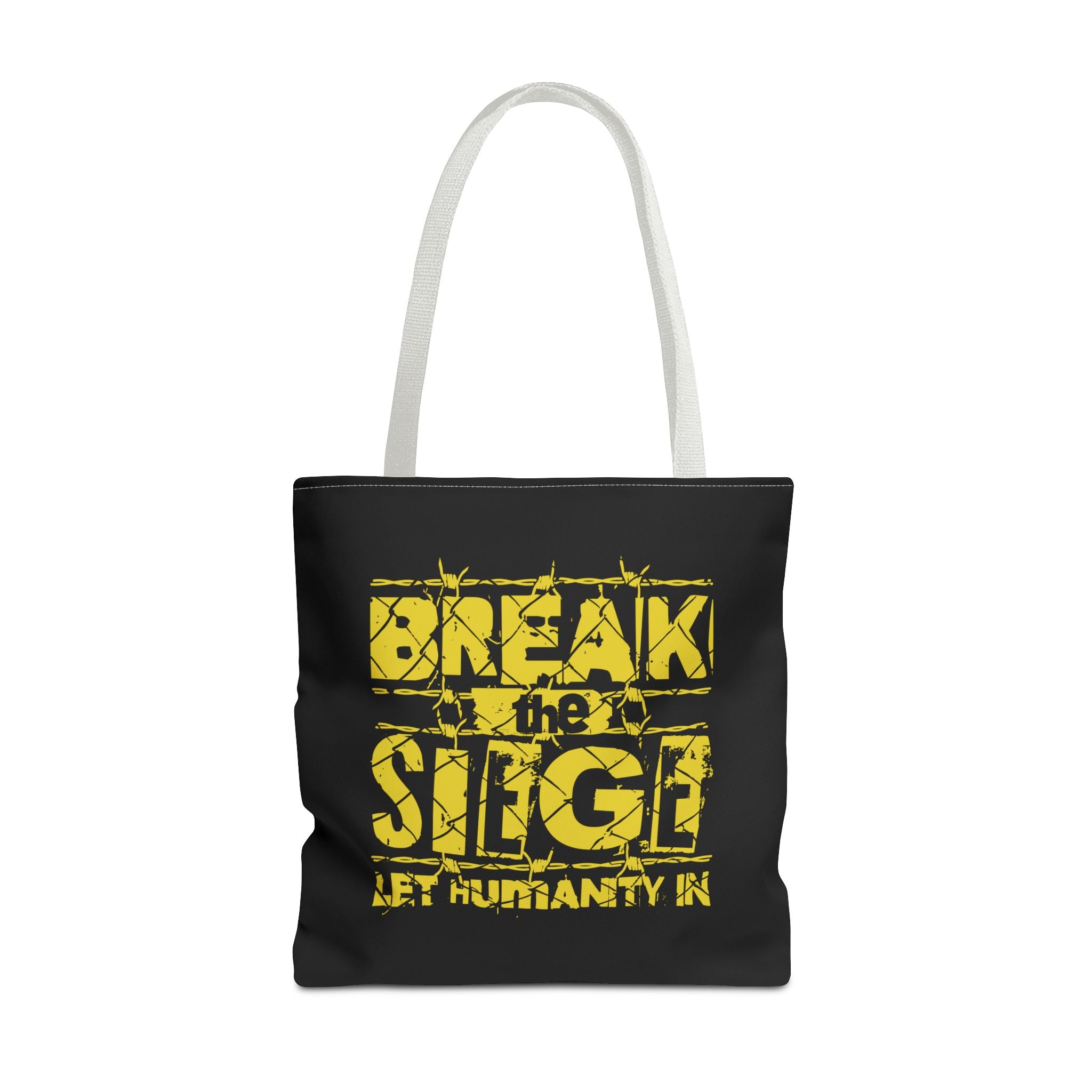 Break the Siege Tote Bag - 18’’ × / White - Bags