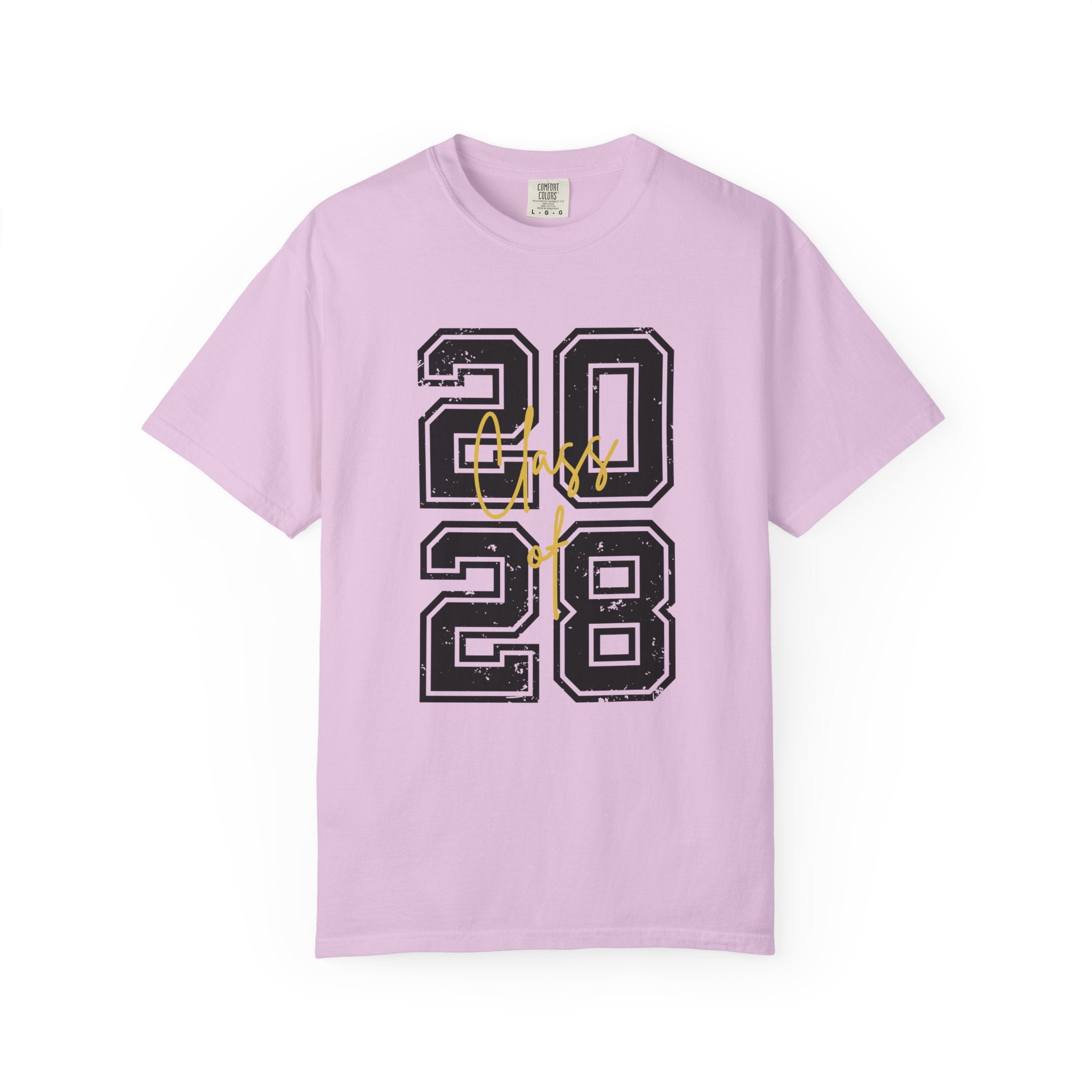 Graduation Unisex T-Shirt 2028 Customizable College Tee High School Graduation Gift Trendy Casual Wear - Orchid / S