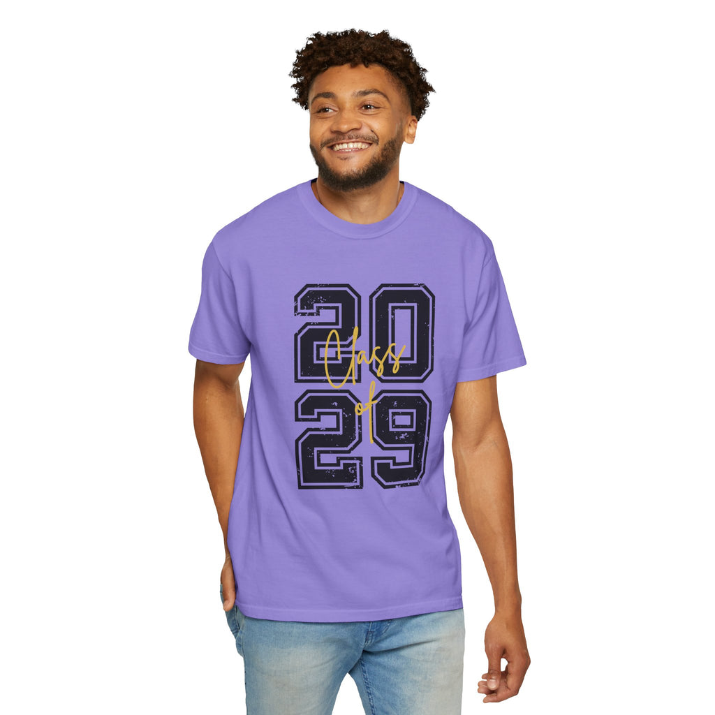 Class of 2029 Vintage Unisex T-Shirt Trendy Graphic Tee for Celebrations Comfortable Everyday Wear Unique Gift Idea