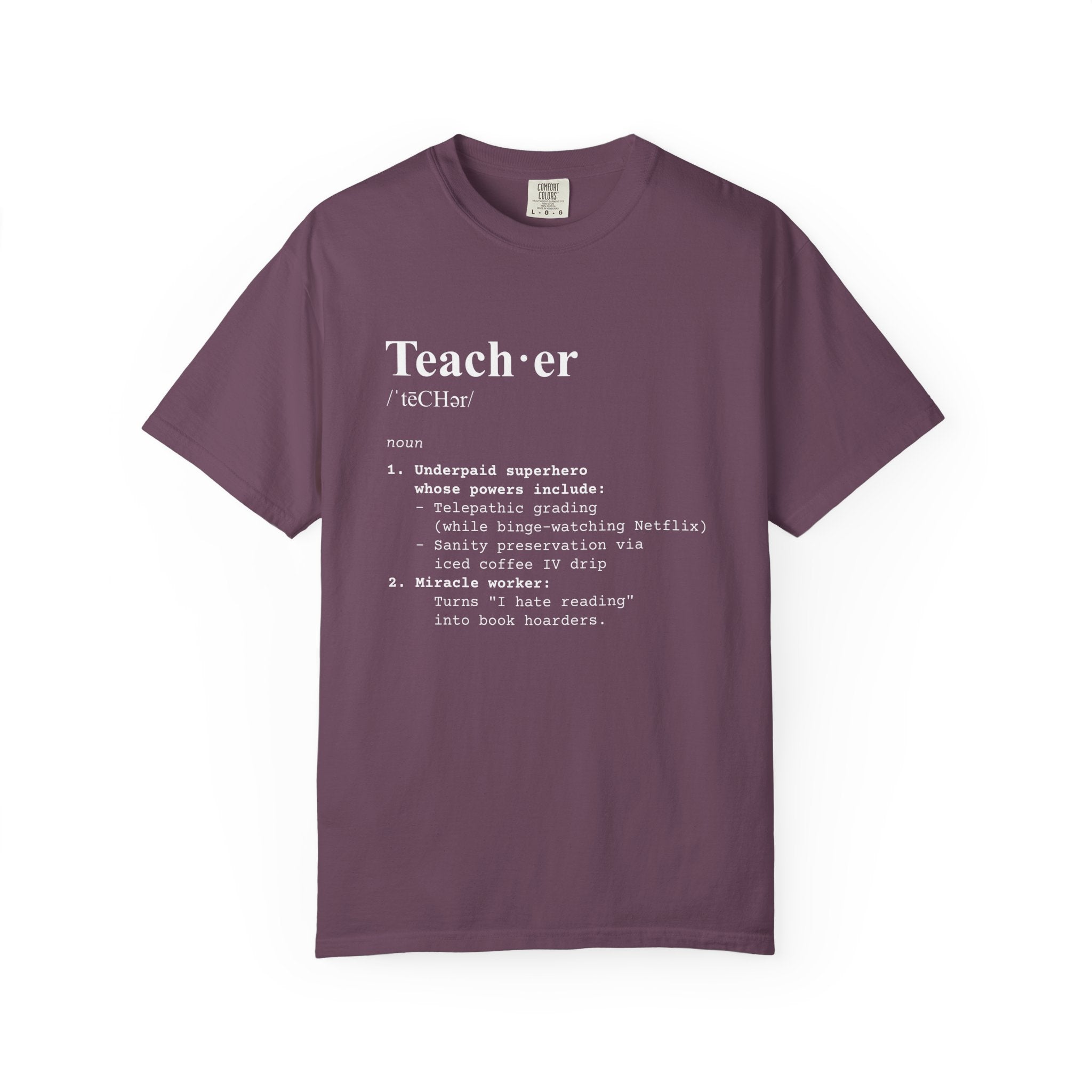 Teacher Definition T-Shirt (V1) - Berry / S - T-Shirt